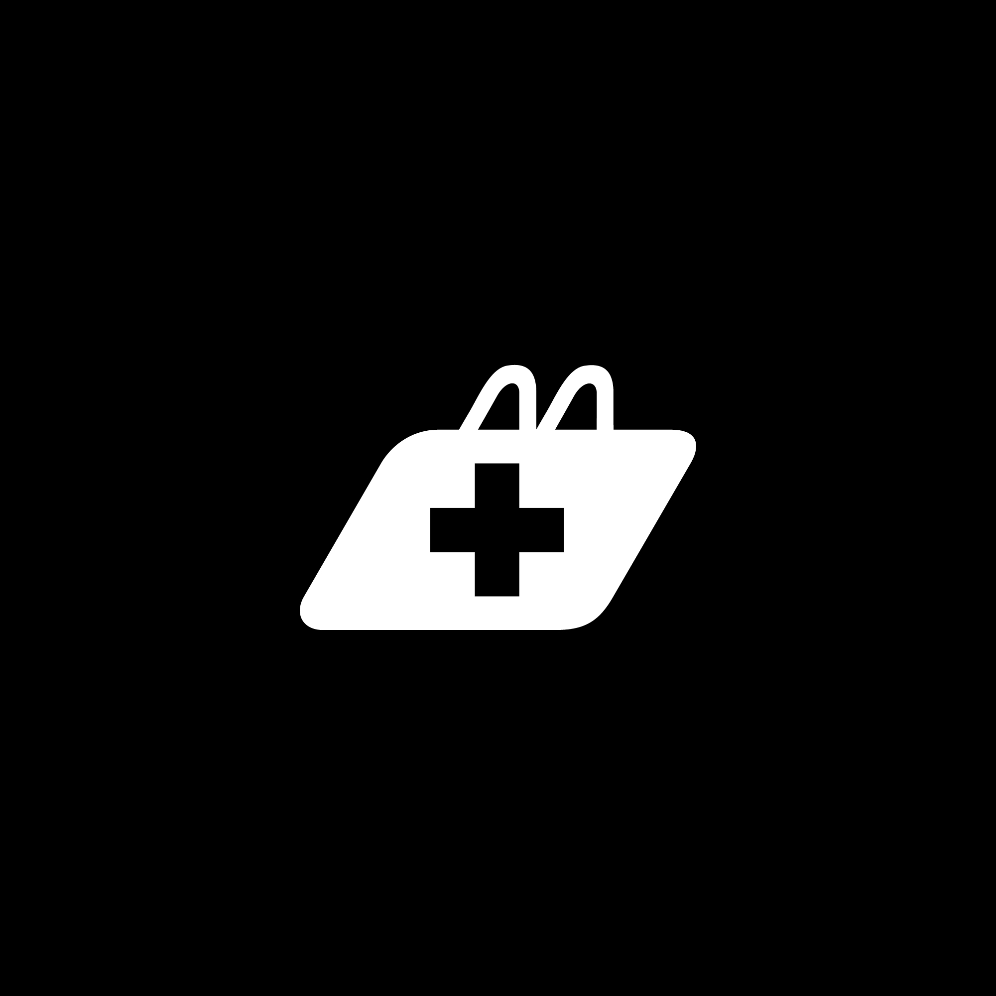 logo-design- black-white-minimalist-bag-pharmacy-hospital