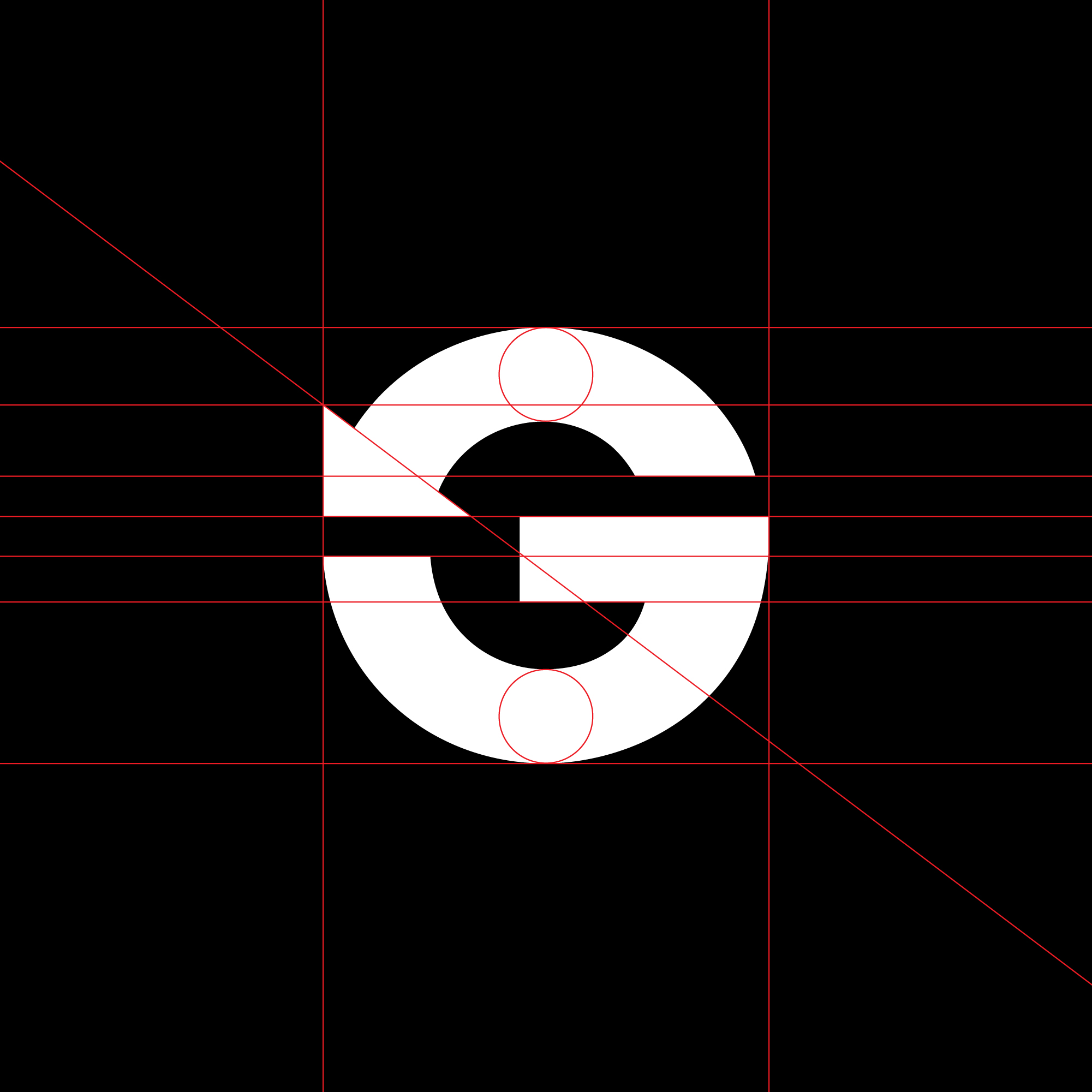 logo-design-black-white-minimalist-letter-circle-round-arrow-arrow-grid