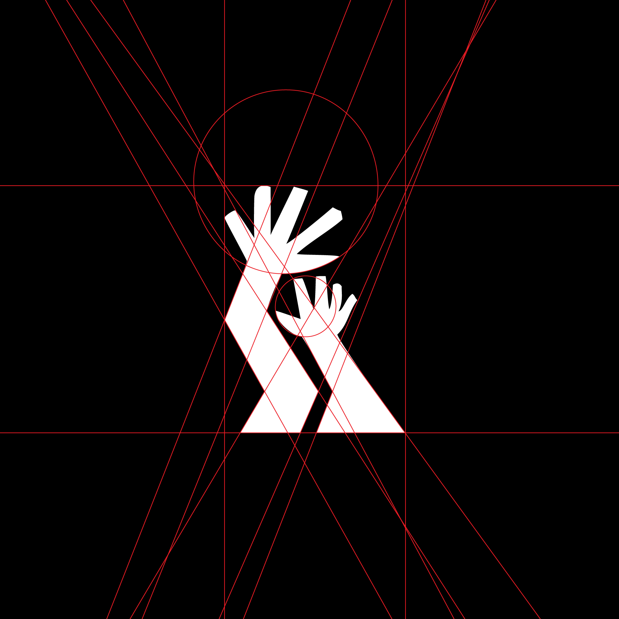 logo-design-black-grey-reaching-hands-arms-funky