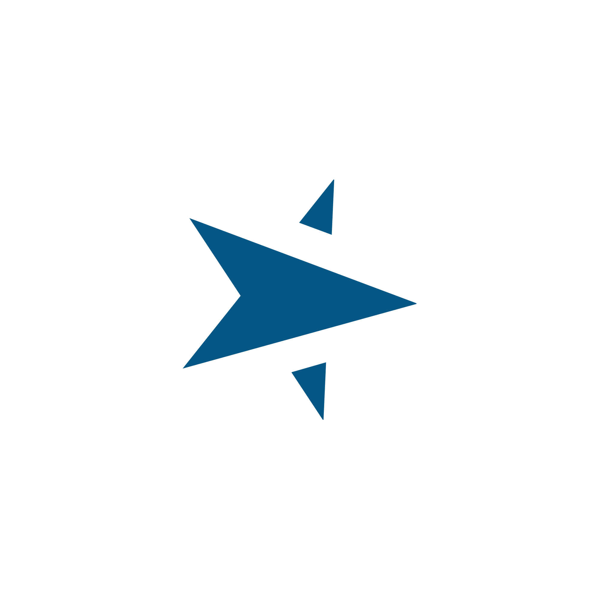 logo-design-black-white-minimalist-star-direction-arrow-compass-star-blue