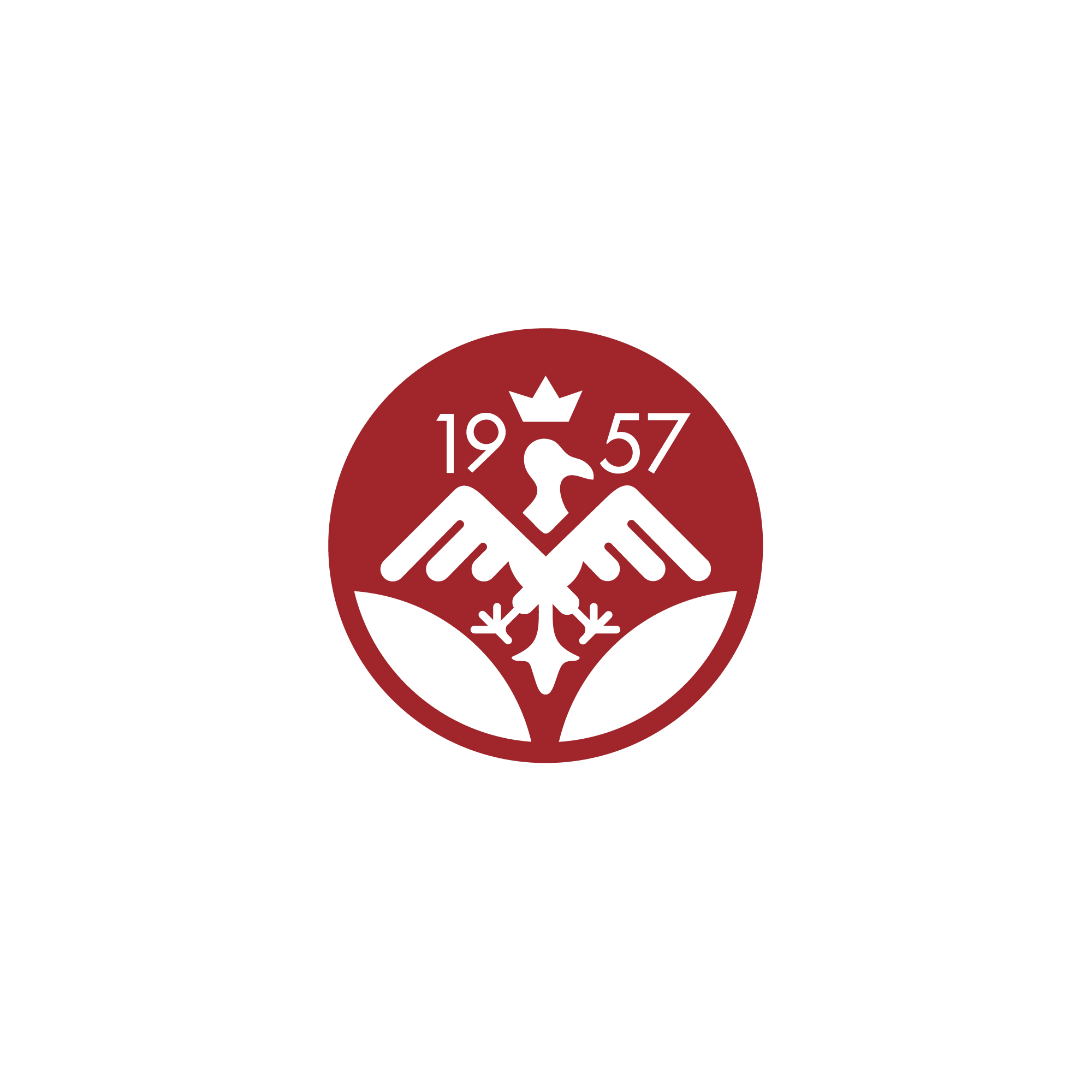 logo-design- black-white-minimalist-red-hill-eagle-circle-1957