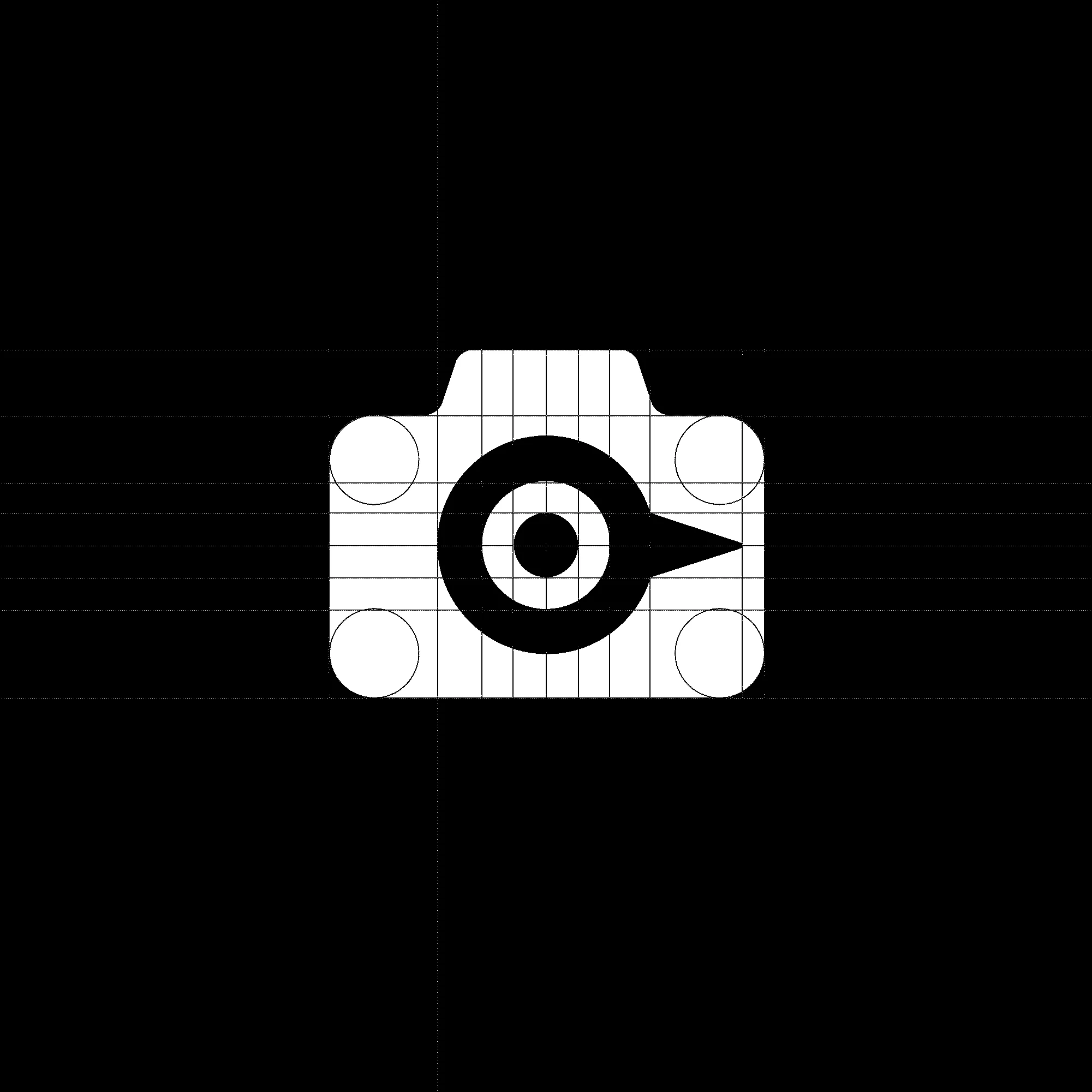 Logo design, camera grid