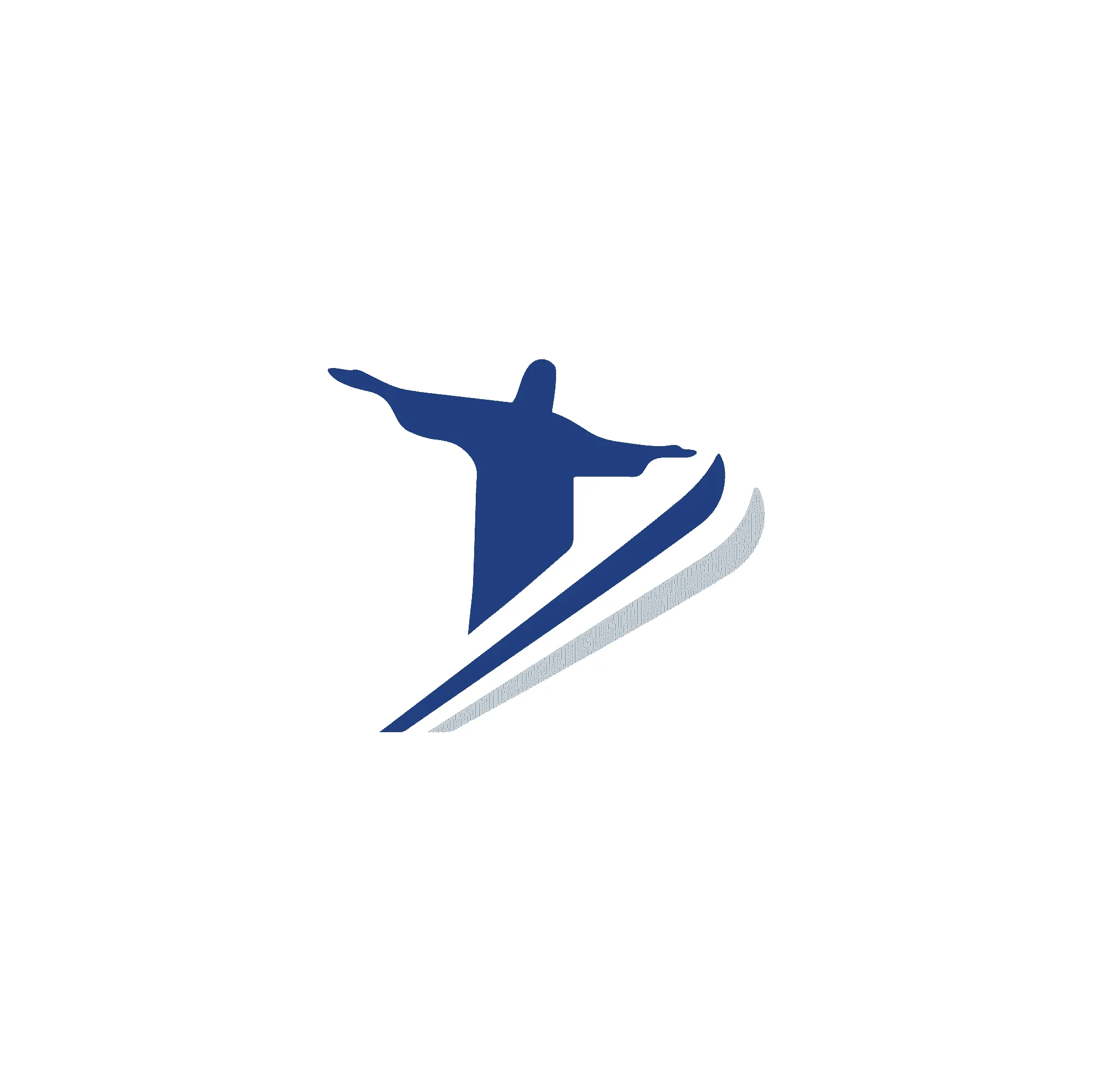 Branding logo design for brazilian ski competition in france, christ the redeemer in skiis