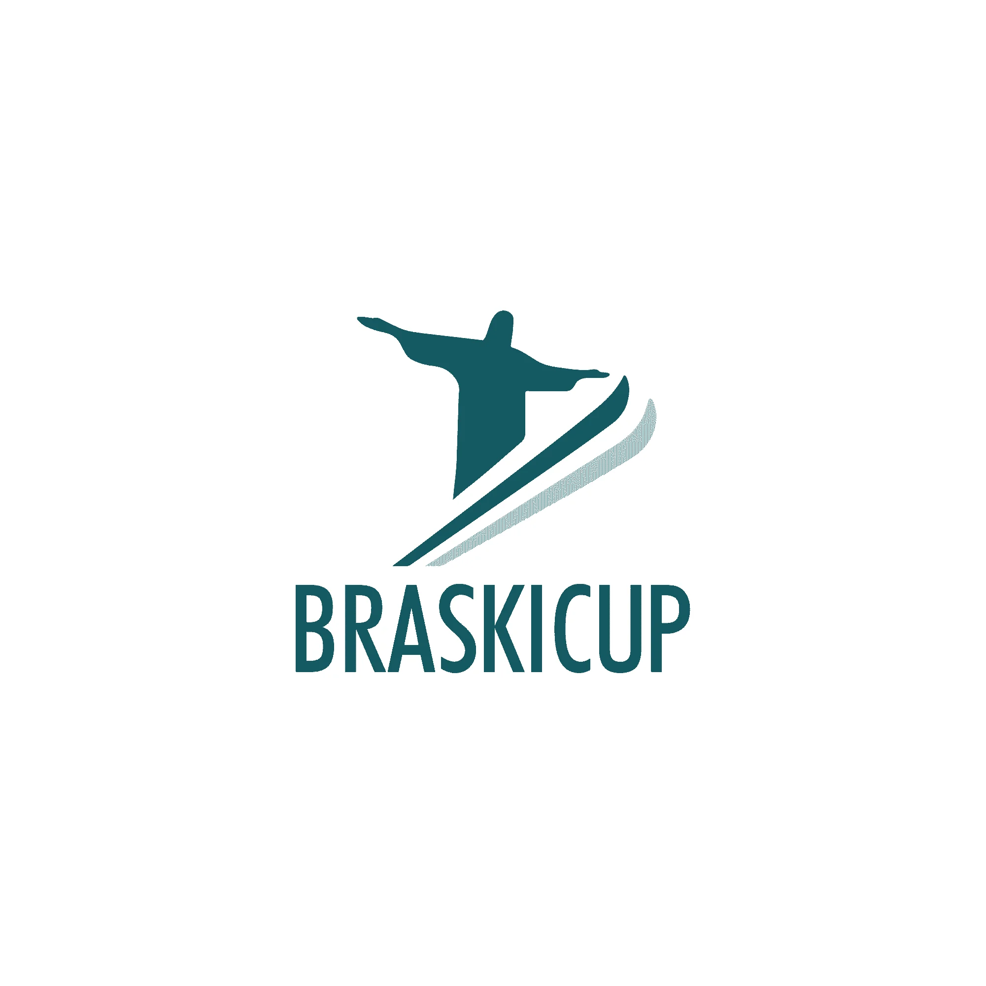 Branding logo design for brazilian ski competition in france, christ the redeemer in skiis