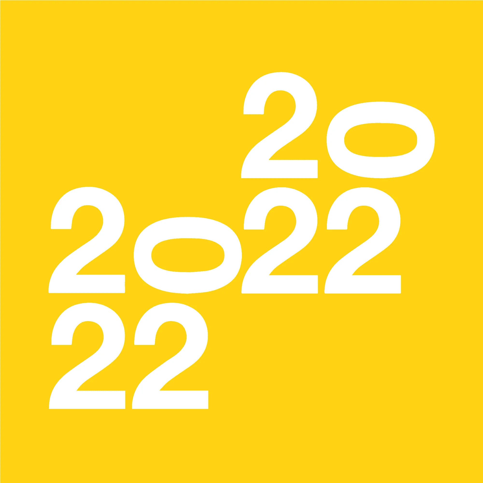 logo design black white minimalist letter number 2022 helvetica
