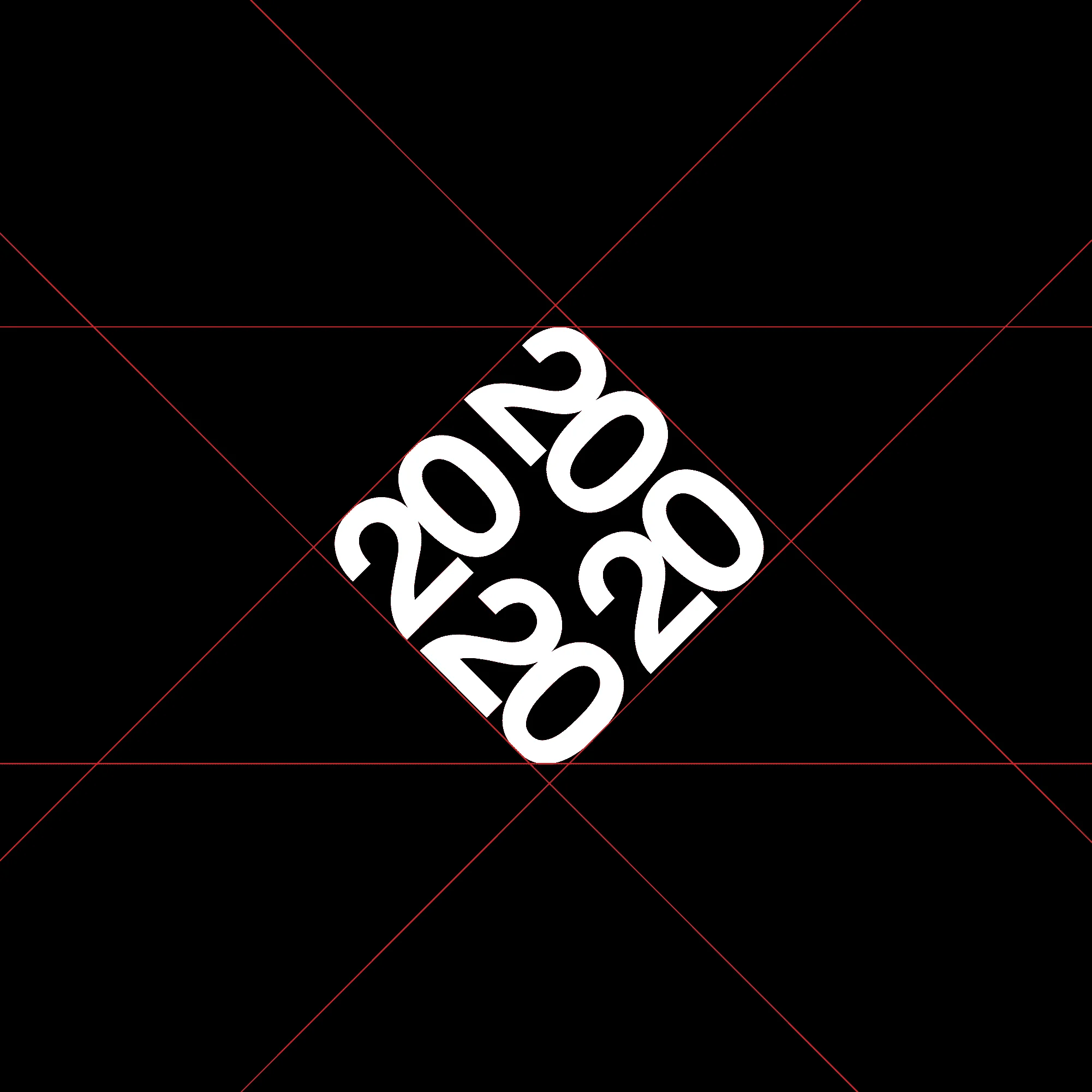 Branding logo design simple 2020, grid
