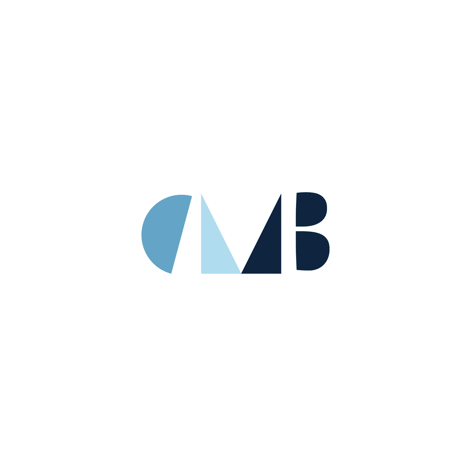 Minimalist, Fancy and elegant logo design, with sharp lettering in different shades of blue