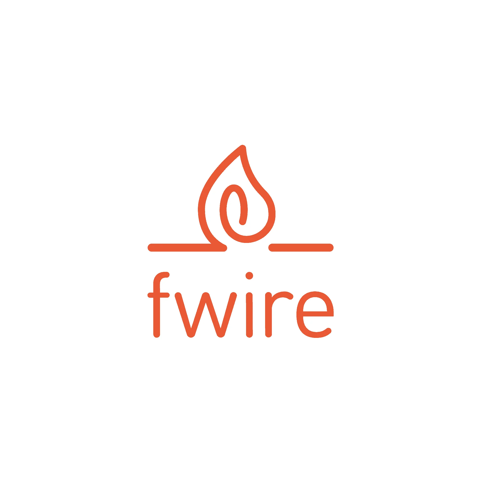 Branding logo design flame , lettering