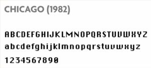 CHICAGO Font